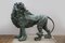 Lebensgroße Löwenskulpturen aus Bronze, 2er Set 27