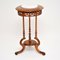Antique Victorian Walnut and Marble Side Table, Image 2