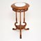 Antique Victorian Walnut and Marble Side Table, Image 1
