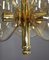 Brass Sputnik Ceiling Light with 12 Smoked Glass Pistons, Germany, 1960s 14