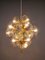 Brass Sputnik Ceiling Light with 12 Smoked Glass Pistons, Germany, 1960s 8