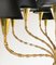 Lampadario a 12 luci in ottone con effetto bambù, Francia, anni '50, Immagine 11