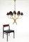 French Brass Bamboo Effect 12-Light Chandelier in the Style of Maison Baguès, 1950s, Image 8