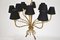 French Brass Bamboo Effect 12-Light Chandelier in the Style of Maison Baguès, 1950s 5