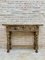 Early 20th Century Spanish Console Table with 2 Drawers and Turned Legs 8