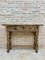 Early 20th Century Spanish Console Table with 2 Drawers and Turned Legs, Image 8