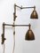 Articulated Brass Wall Lamps or Reading Lights, Germany, 1970s, Set of 2, Image 7