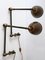 Articulated Brass Wall Lamps or Reading Lights, Germany, 1970s, Set of 2 10