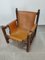 Leather and Wood Armchair by Paco Muñoz, 1960s 21