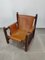 Leather and Wood Armchair by Paco Muñoz, 1960s, Image 12