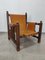 Leder und Holz Armlehnstuhl von Paco Muñoz, 1960er 18