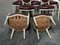 French Dining Chairs in Original Finish with Leather Seats, Set of 8 5