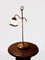 Lámpara de mesa italiana vintage de latón y vidrio, Imagen 1