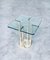 Modernist Patinated Brass & Glass T18 Side Table by Peter Ghyczy, 1970s, Image 12