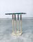 Modernist Patinated Brass & Glass T18 Side Table by Peter Ghyczy, 1970s, Image 14