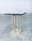 Modernist Patinated Brass & Glass T18 Side Table by Peter Ghyczy, 1970s 15
