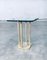 Modernist Patinated Brass & Glass T18 Side Table by Peter Ghyczy, 1970s, Image 15