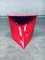 Postmodern Red Fiberglass & Origami Stool, 1980s, Image 14