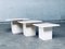 Tavolini postmoderni in travertino, Italia, anni '70, set di 3, Immagine 11