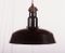 Large Black Enameled Czech Factory Lamp, 1960s, Image 3