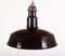 Large Black Enameled Czech Factory Lamp, 1960s, Image 1