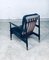 Mid-Century Modern Black Lacquer Lounge Armchair Set, Denmark 1950s, Set of 2, Image 9