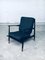 Mid-Century Modern Black Lacquer Lounge Armchair Set, Denmark 1950s, Set of 2, Image 1