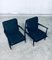 Mid-Century Modern Black Lacquer Lounge Armchair Set, Denmark 1950s, Set of 2 20