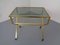 French Brass & Glass Cart with Magazine Rack, 1960s, Image 2
