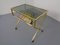 French Brass & Glass Cart with Magazine Rack, 1960s, Image 8