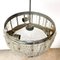 Mid-Century Pendant Light in Glass and Chrome, Image 4