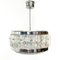 Mid-Century Pendant Light in Glass and Chrome 7