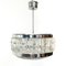 Mid-Century Pendant Light in Glass and Chrome 6