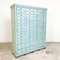 Vintage Industrial Blue Painted Wood Drawer Cabinet 6