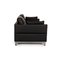 Black Leather Vida Three-Seater Sofa by Rolf Benz 7