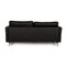 Black Leather Vida Three-Seater Sofa by Rolf Benz 8
