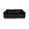 Black Leather Vida Three-Seater Sofa by Rolf Benz 1