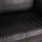 Black Leather Vida Three-Seater Sofa by Rolf Benz, Image 4