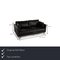 Black Leather Vida Three-Seater Sofa by Rolf Benz 2