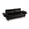 Black Leather Vida Three-Seater Sofa by Rolf Benz, Image 3