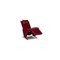 Red Leather Picco Armchair with Relaxation Function from FSM 3