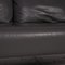 Graues Leder 1600 Drei-Sitzer Sofa von Rolf Benz 3