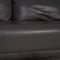 Grey Leather 1600 Three-Seater Sofa by Rolf Benz 3