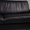 Black Leather Three-Seater AK 644 Couch by Rolf Benz 3