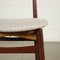 Beech and Foam Chairs, Italy, 1960s, Set of 6, Image 5