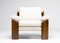 Walnut Sofa and Armchair by Sapporo for Mobil Girgi, Italy, Set of 2 2
