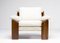 Walnut Sofa and Armchair by Sapporo for Mobil Girgi, Italy, Set of 2, Image 2