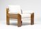 Walnut Sofa and Armchair by Sapporo for Mobil Girgi, Italy, Set of 2, Image 3