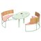 Pink Boomerang Benches by Cardeoli, Set of 2 1