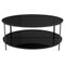 Black Glass Contemporary Coffee Table 1